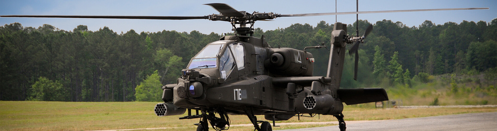 Fort Rucker helicopter on runway